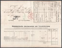 1860 DDSG fuvarlevél Temesvárról / DDSG bill of freight