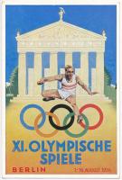 1936 Berlin XI Olympische Spiele / 1936. évi nyári olimpiai játékok / 1936 Summer Olympics. So. Stpl s: Schroffner