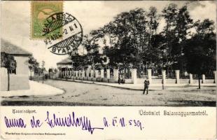 1904 Balassagyarmat, kaszinókert. TCV card (gyűrődések / creases)