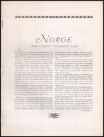 cca 1910 Norge i Billeder, képes album fekete-fehér fotókkal, négynyelvű (dán, német, angol, francia...