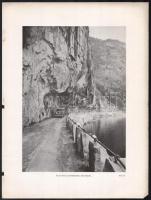 cca 1910 Norge i Billeder, képes album fekete-fehér fotókkal, négynyelvű (dán, német, angol, francia...