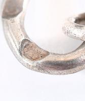 Ezüst (Ag) nyaklánc, bogyós medállal, jelzett, h:36cm, nettó:18,3g