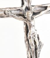 Ezüst (Ag) nyaklánc kereszt medállal, jelzett, h:54cm, nettó:22,4g