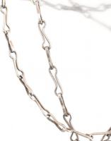 Ezüst (Ag) nyaklánc kereszt medállal, jelzett, h:54cm, nettó:22,4g