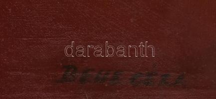 Bene Géza jelzéssel: Kert. Olaj, vászon. Dekoratív fa keretben. 90×70 cm