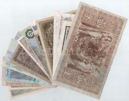 16db-os külföldi bankjegytétel, közte Indonézia, Német Birodalom, Ausztria, Csehország, Bulgária T:I...