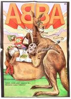 ABBA film plakát. Koppány-Hodosi grafika. Kissé sérült. 42x57 cm