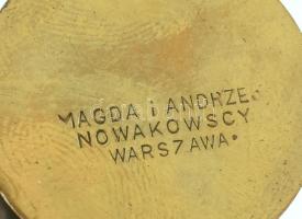 Mid-Century Figurative Art by Andrzej Nowakowscy (1938 - 2008): Szamár / Osioł, névjegy tartó, örvös...