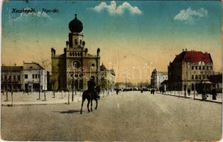 1915 Kecskemét, Piac tér, zsinagóga (b)