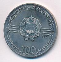 1982. 100Ft Cu-Ni "Labdarúgó világbajnokság 1982" T:1 Adamo EM68