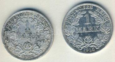 Német Birodalom/Császárság 1915. 1M Ag (2x) T:2/3,3