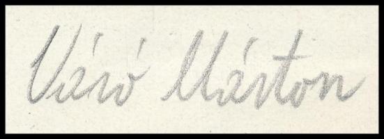 Váró Márton (-): Székely férfi portré.
Fametszet, papír, jelzett, keret nélkül,
14,5x11cm, széle v...