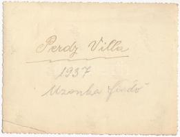1937 Uzonka, Uzonkafürdő, Ozunca; Perdy villa / villa. photo (non PC) (EB)