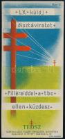 cca 1920-1930 TEOSZ (Tuberkulózis Elleni Országos Szövetség) számolócédulája, jelzett a nyomaton (Papp G.), Bp., Klösz, 13x6 cm