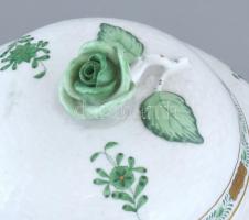 Herendi Apponyi mintás bonbonier, kézzel festett, jelzett, hibátlan, m:18 cm