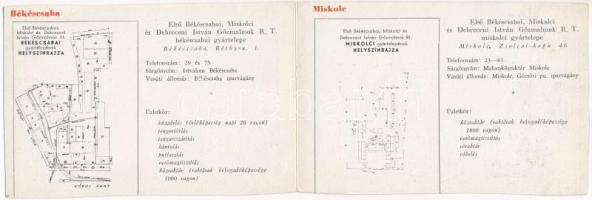 Békéscsaba, Miskolc, Debrecen. Első Békéscsabai, Miskolci és Debreceni István Gőzmalmok R.T. kihajth...