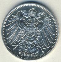 Német Birodalom/Császárság 1907E 1M Ag T:2/3+
