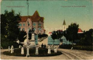 1923 Hódmezővásárhely, Főgimnázium és Nyizsnyai emlék (EB)