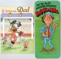 6 db MODERN humoros kinyitható képeslap / 6 modern humorous folding postcards