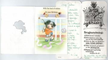 6 db MODERN humoros kinyitható képeslap / 6 modern humorous folding postcards