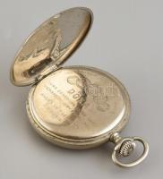 Doxa ezüstözött fém tokos zsebóra, hibátlan számlappal, szép állapotban, működik, 1920 körül d: 50 m...