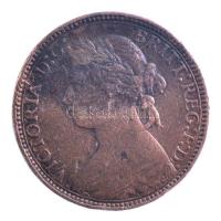 Nagy-Britannia 1875H Farthing Br &quot;Viktória&quot; T:2-,3 ph. United Kingdom 1875H Farthing Br &quot;Victoria&quot; C:VF,F edge error Krause KM#753