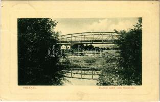 1914 Okucsány, Okucani; Zeljezni most rieke Slobostine / Vasúti híd a Slobostina fölött. W.L. Bp. 7348. / railway bridge (EK)