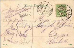 1907 Diakovár, Djakovo, Dakovo; Fő tér / main square