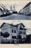 1909 Csázma, Csezmice, Cazma; Fő utca, erdészeti hivatal / Sumarija / main street, forestry office