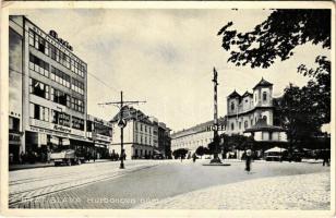 1939 Pozsony, Pressburg, Bratislava; Hurbanova nám. / tér, üzletek / square, shops (EB)