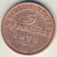 Német Államok / Poroszország 1871. 3Pf T:3