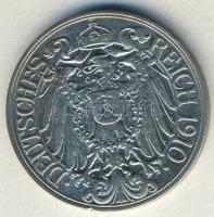 Német Birodalom / Császárság 1910J 25Pf T:2-/2