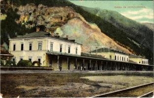 Varcsaró, Verciorova, Varciorova (Orsova); vasútállomás / railway station / Gara (kis szakadás / small tear)
