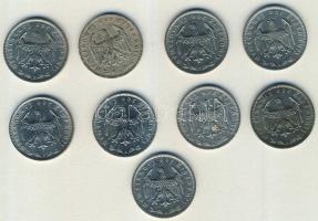 Német Birodalom / Weimari Köztársaság 1934-37. 1M(9x) 5klf db T:2,2/3