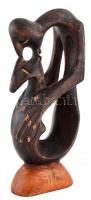 Afrikai faragott fa szobor, m:29cm