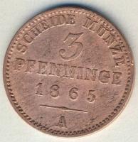 Német Államok / Poroszország 1865. 3Pf T:3