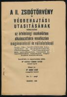 1939 Bp., A II. zsidótörvény és végrehajtási utasításának rendelkezései, 63p