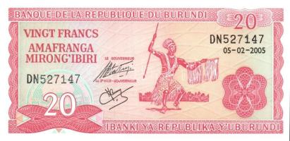 Burundi 4 klf modern bankjegy T:I