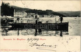 1904 Constantinople, Istanbul; Souvenir de Bosphore, Beycos / Bosphorus, Beykoz, steamship