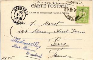 1904 Constantinople, Istanbul; Souvenir de Bosphore, Beycos / Bosphorus, Beykoz, steamship