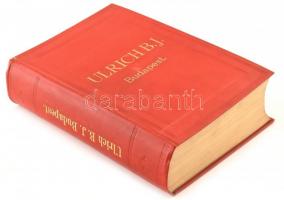 1914 Ulrich B. J. Árjegyzéke. Budapest, 1914. április 1. Mindennemű csövek, légszesz-, víz- és gőzve...