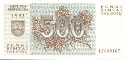 Lettország 1991-1993. 7 klf bankjegy T:I