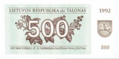 Lettország 1991-1993. 7 klf bankjegy T:I