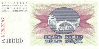 Bosznia és Hercegovina 6 klf modern bankjegy T:I