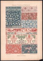 cca 1900-1910 Dekorative Vorbilder, 30 db szecessziós, historizáló, japonizáló és egyéb ornamentikáv...