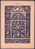cca 1900-1910 Dekorative Vorbilder, 30 db szecessziós, historizáló, japonizáló és egyéb ornamentikáv...