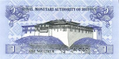 Bhután 5 klf modern bankjegy T:I