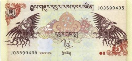 Bhután 5 klf modern bankjegy T:I