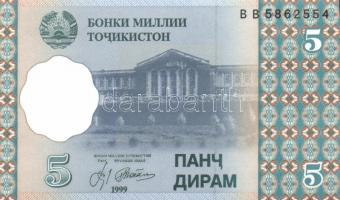 Tadzsikisztán 8 klf modern bankjegy T:I