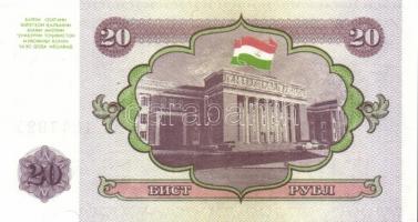 Tadzsikisztán 8 klf modern bankjegy T:I